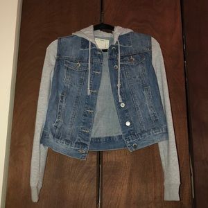Jean jacket hoodie